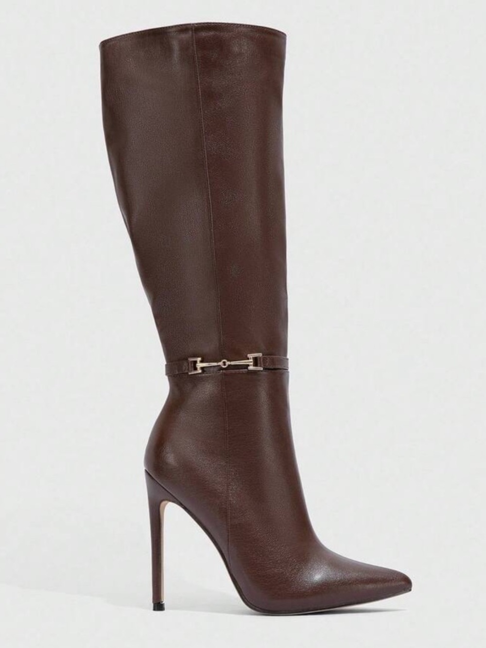 Elegant Brown Knee-High Women's Boots